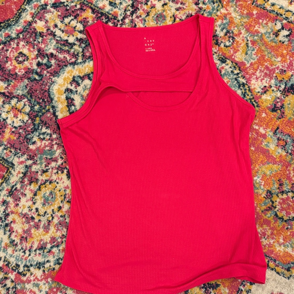a new day Bright Red Tank Top